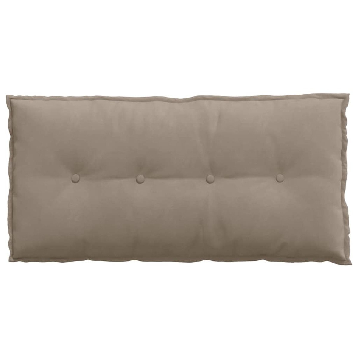 vidaXL Μαξιλάρι Πλάτης Taupe 100 x 50 cm Ύφασμα Μικροΐνας