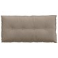 vidaXL Μαξιλάρι Πλάτης Taupe 100 x 50 cm Ύφασμα Μικροΐνας