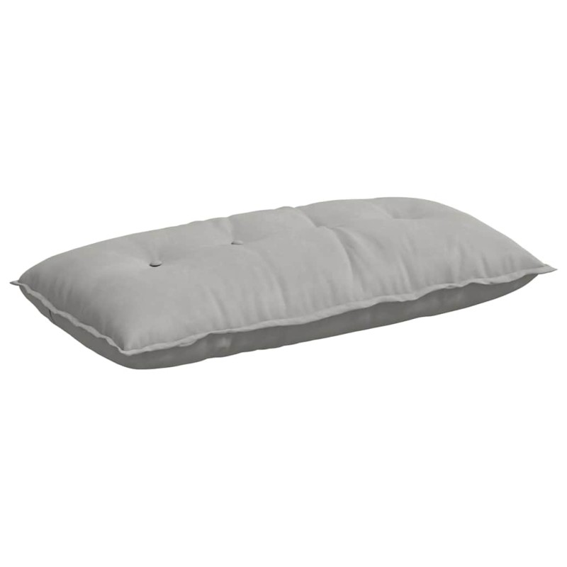 vidaXL Μαξιλάρι Πλάτης Ανοιχτό γκρι 100 x 50 cm Ύφασμα Μικροΐνας