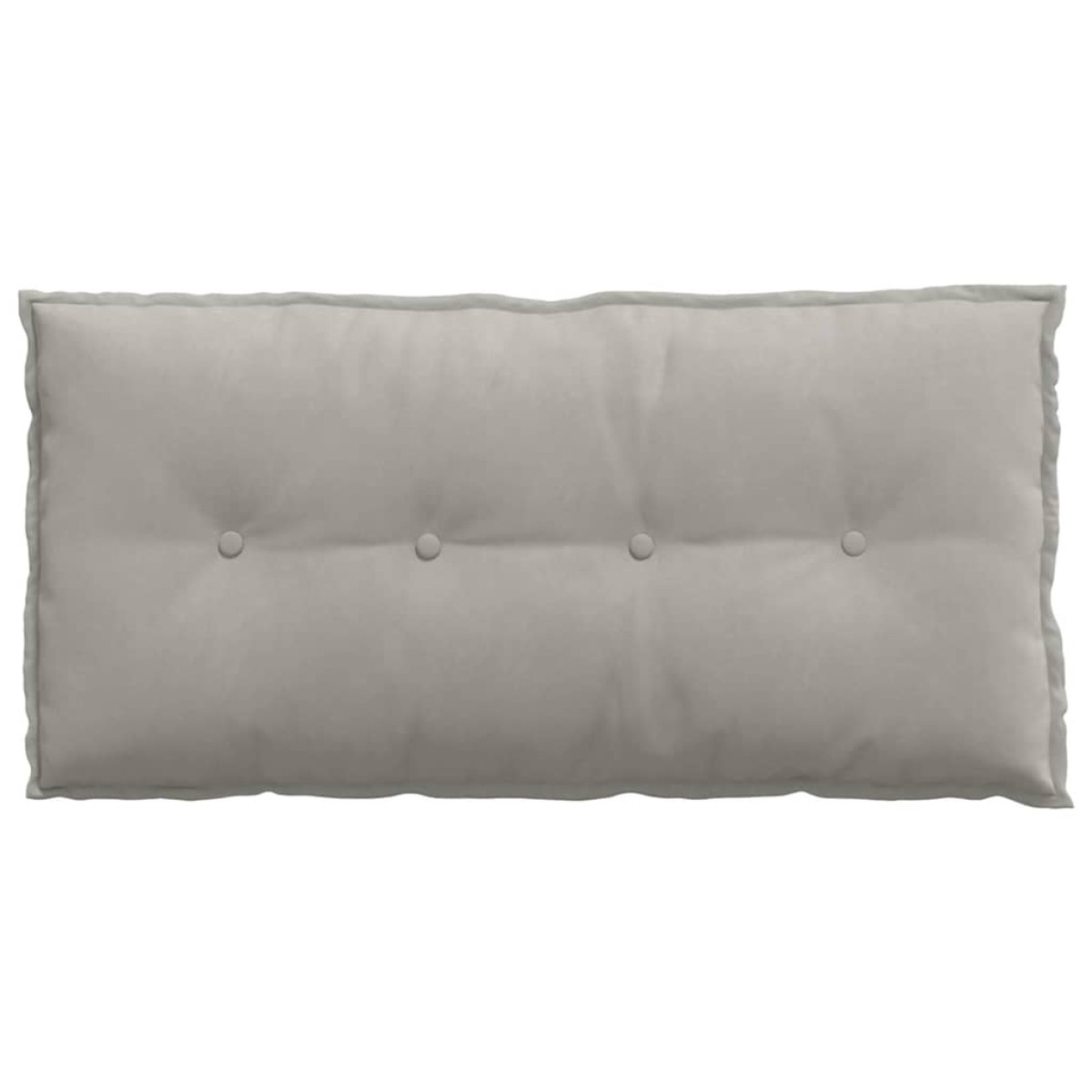 vidaXL Μαξιλάρι Πλάτης Ανοιχτό γκρι 100 x 50 cm Ύφασμα Μικροΐνας