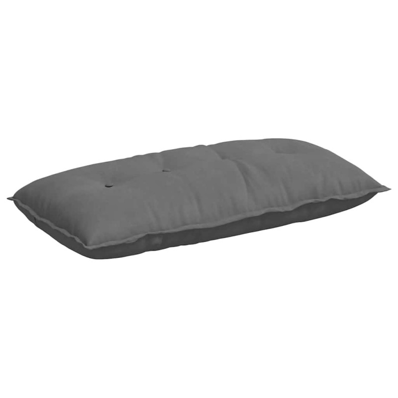 vidaXL Μαξιλάρι Πλάτης Σκούρο Γκρι 100 x 50 cm Ύφασμα Μικροΐνας