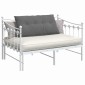 vidaXL Μαξιλάρι Πλάτης Σκούρο Γκρι 100 x 50 cm Ύφασμα Μικροΐνας