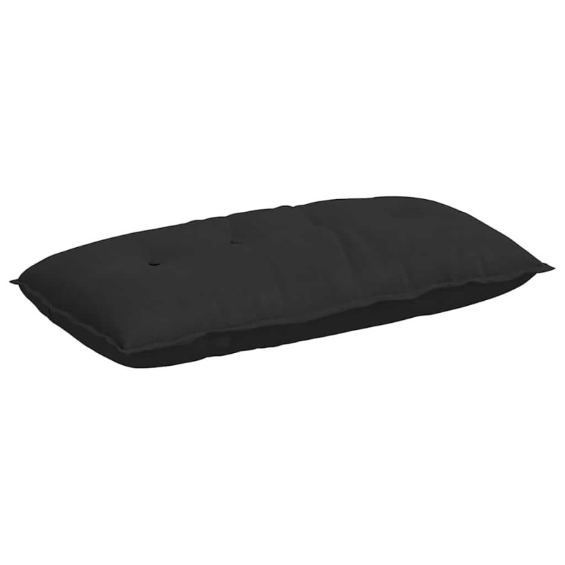 vidaXL Μαξιλάρι Πλάτης Μαύρο 100 x 50 cm Ύφασμα Μικροΐνας