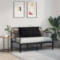 vidaXL Μαξιλάρι Πλάτης Μαύρο 100 x 50 cm Ύφασμα Μικροΐνας