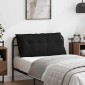 vidaXL Μαξιλάρι Πλάτης Μαύρο 100 x 50 cm Ύφασμα Μικροΐνας