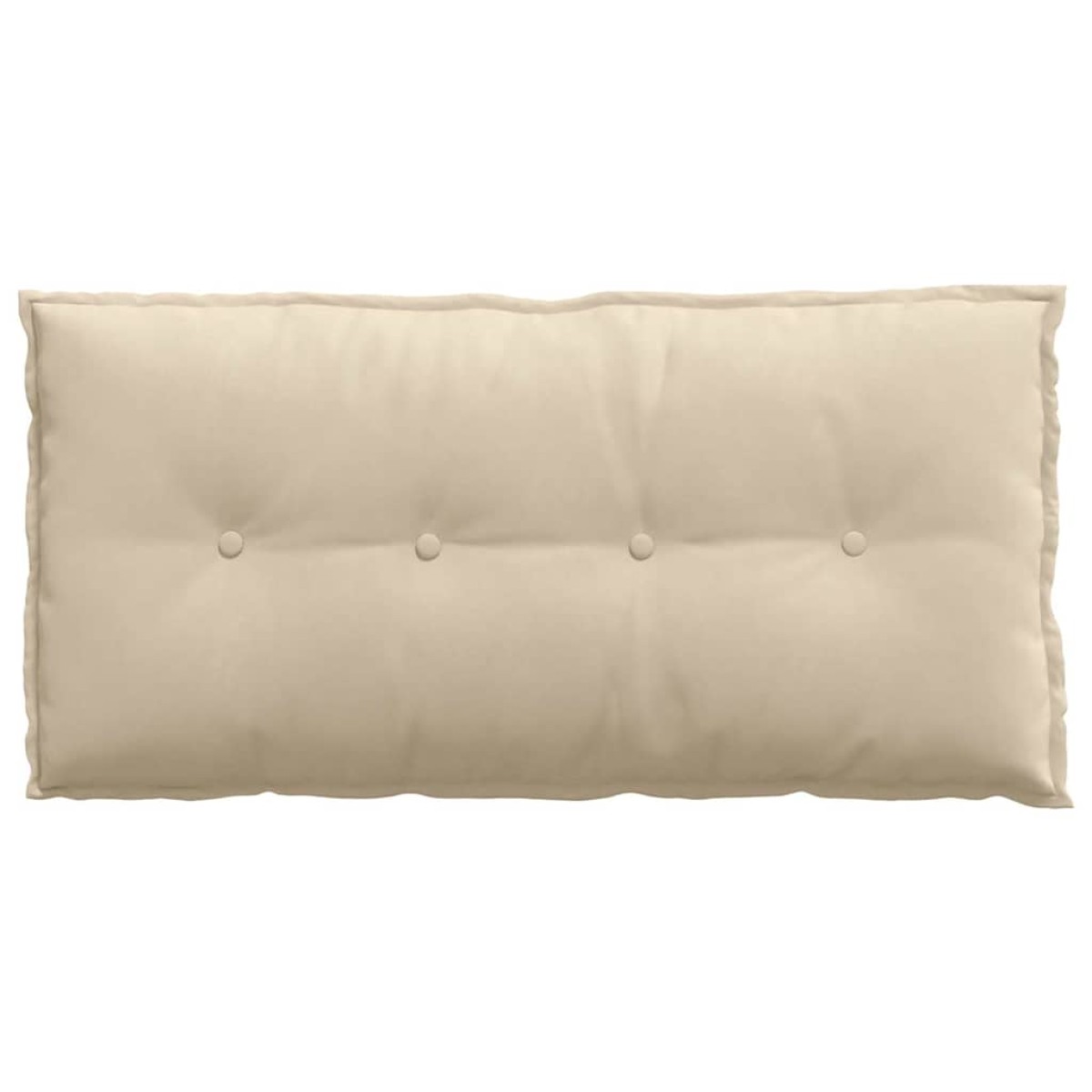 vidaXL Μαξιλάρι Πλάτης Κρεμ 100 x 50 cm Ύφασμα Μικροΐνας