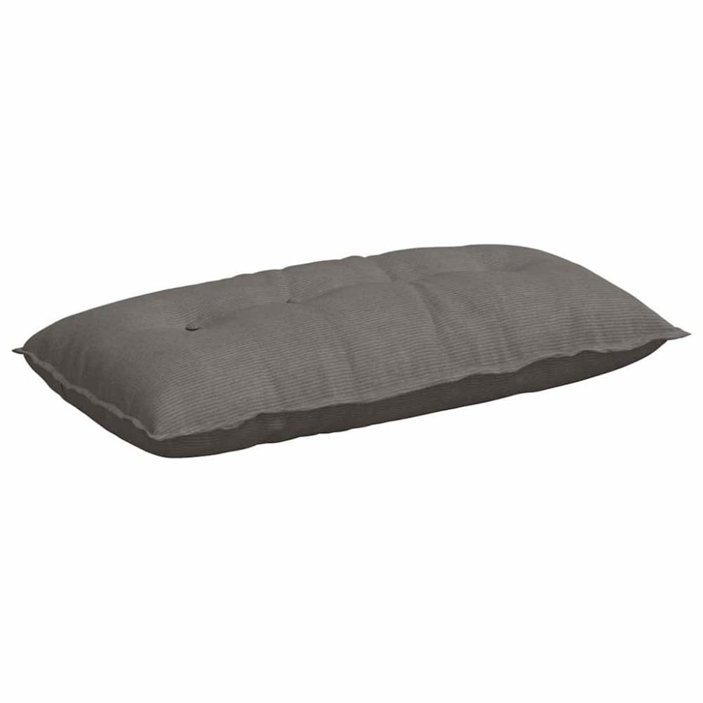 vidaXL Μαξιλάρι Πλάτης Ανοιχτό γκρι 100 x 50 cm Υφασμάτινο Κορντουρά