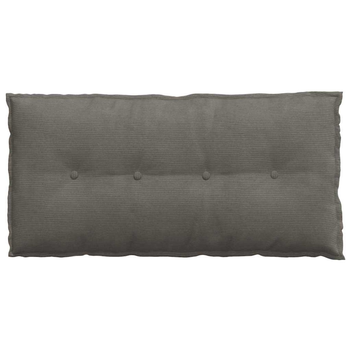 vidaXL Μαξιλάρι Πλάτης Ανοιχτό γκρι 100 x 50 cm Υφασμάτινο Κορντουρά