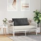 vidaXL Μαξιλάρι Πλάτης Σκούρο Γκρι 100 x 50 cm Υφασμάτινο Κορντουρά