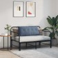 vidaXL Μαξιλάρι Πλάτης Μπλε 100 x 50 cm Υφασμάτινο Κορντουρά