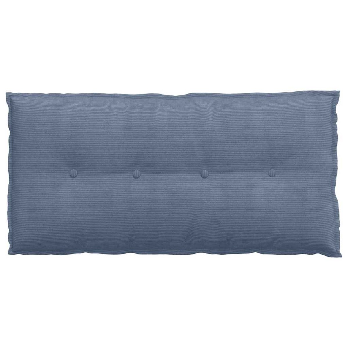 vidaXL Μαξιλάρι Πλάτης Μπλε 100 x 50 cm Υφασμάτινο Κορντουρά