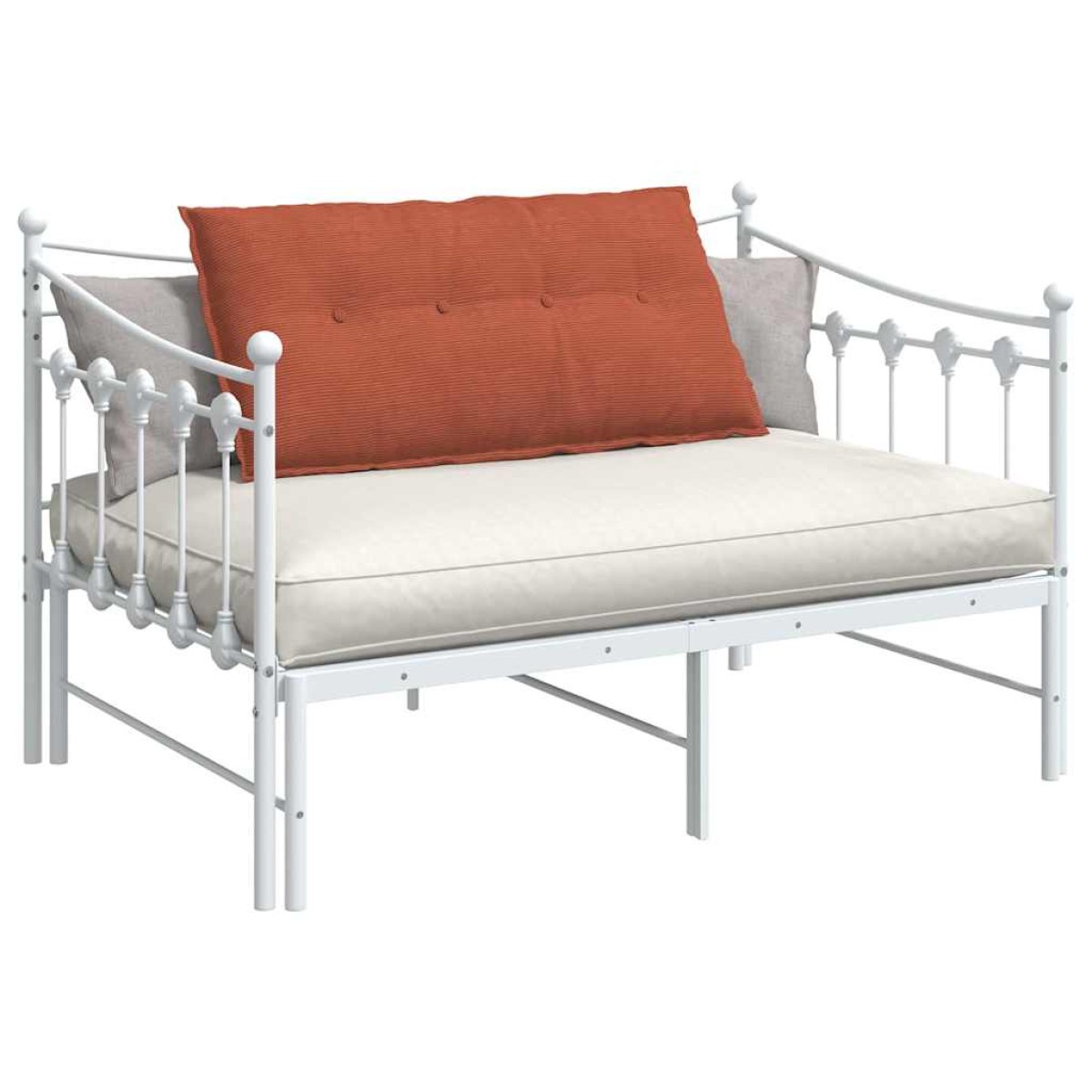 vidaXL Μαξιλάρι Πλάτης Κόκκινο Πορτοκαλί 100 x 50 cm