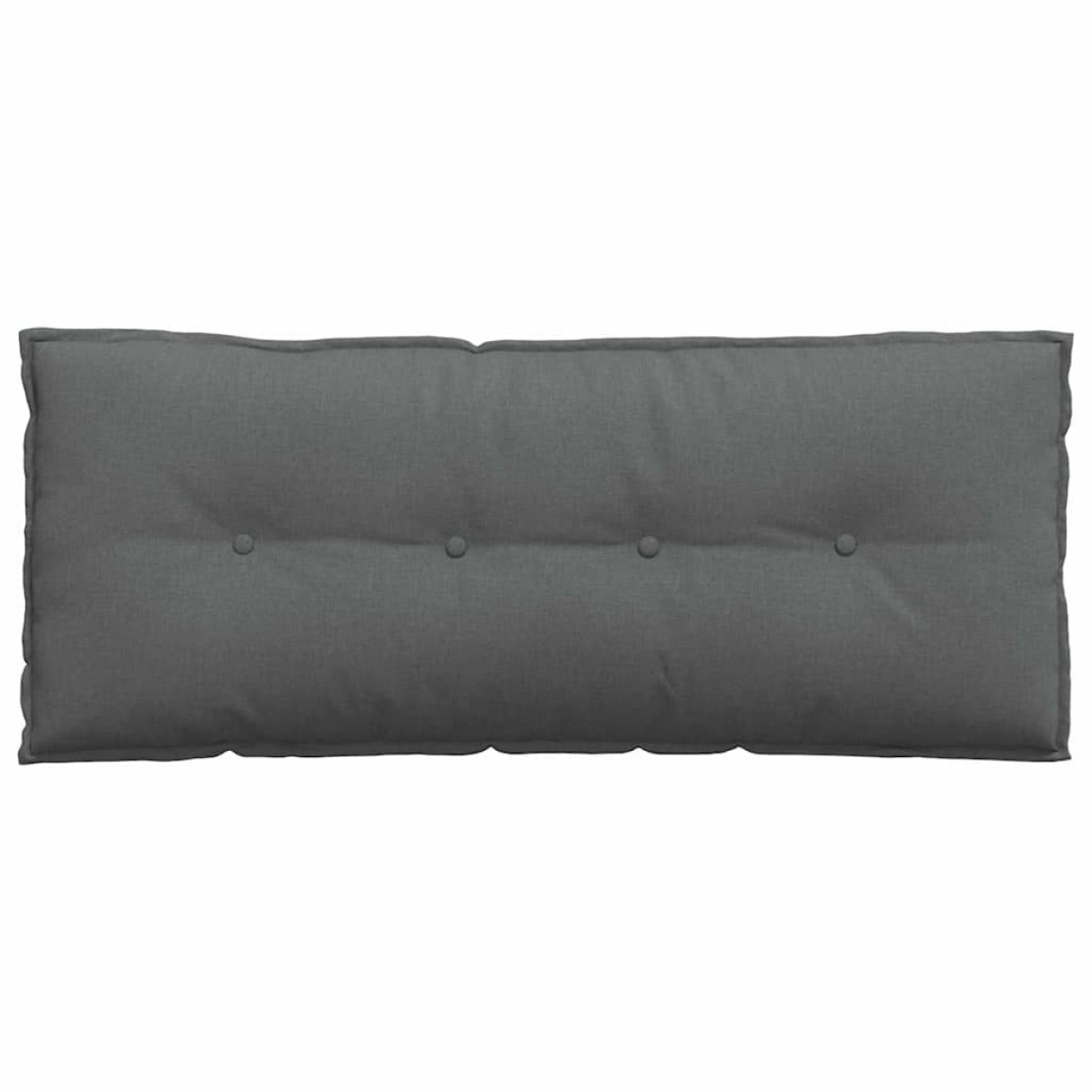 vidaXL Μαξιλάρι Πλάτης Σκούρο Γκρι 120 x 19 x 50 εκ ύφασμα