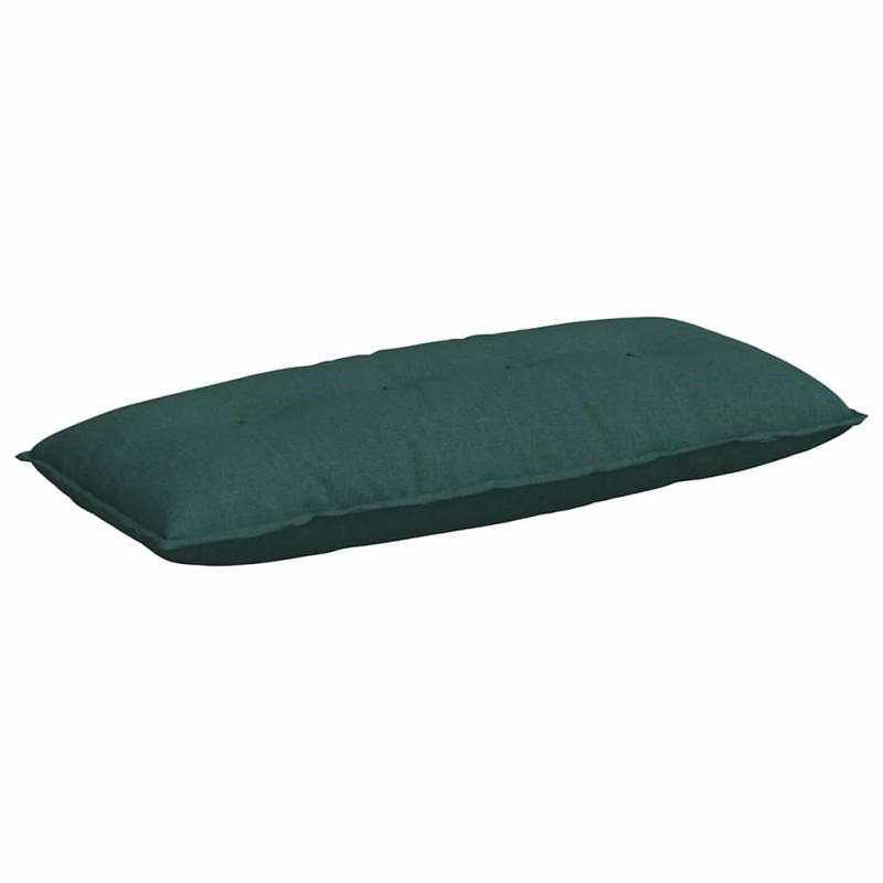 vidaXL Μαξιλάρι Πλάτης Σκούρο Πράσινο 120 x 19 x 50 εκ ύφασμα