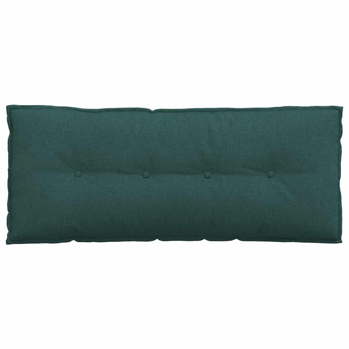 vidaXL Μαξιλάρι Πλάτης Σκούρο Πράσινο 120 x 19 x 50 εκ ύφασμα