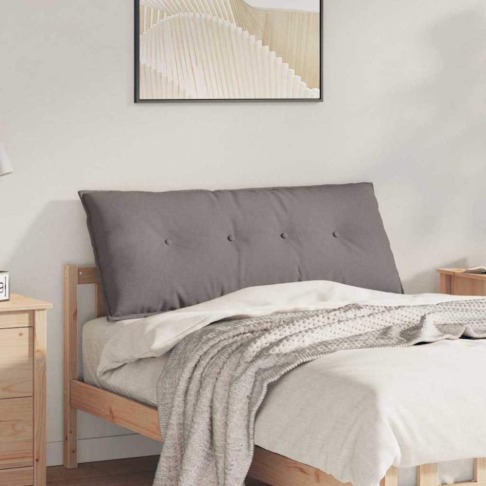 vidaXL Μαξιλάρι Πλάτης Taupe 120 x 19 x 50 εκ ύφασμα