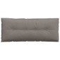 vidaXL Μαξιλάρι Πλάτης Taupe 120 x 19 x 50 εκ ύφασμα