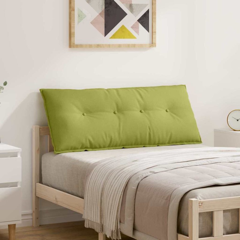 vidaXL Μαξιλάρι Πλάτης Ανοιχτό Πράσινο 120 x 19 x 50 εκ ύφασμα