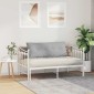 vidaXL Μαξιλάρι Πλάτης Σκίουρος Γκρί 120 x 19 x 50 εκ ύφασμα