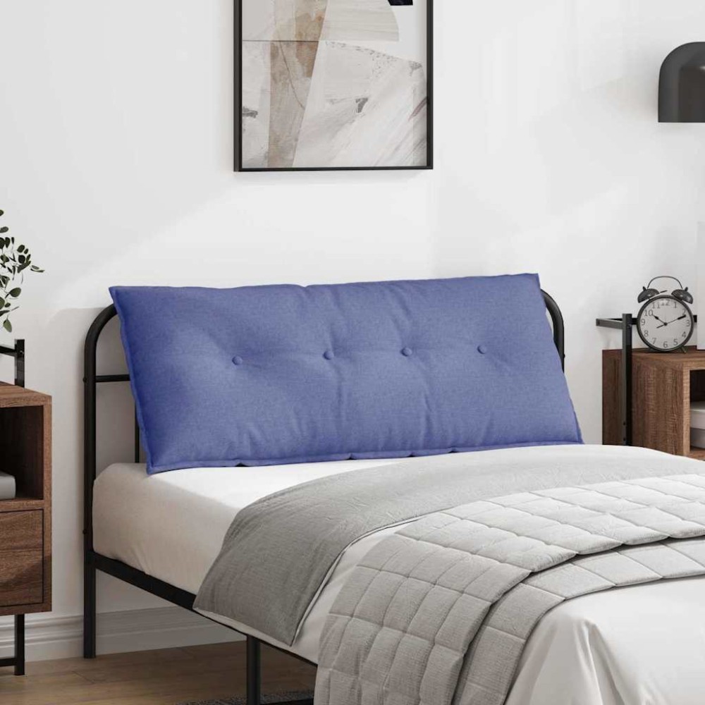vidaXL Μαξιλάρι Πλάτης Μπλε τζην 120 x 19 x 50 εκ ύφασμα