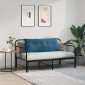 vidaXL Μαξιλάρι Πλάτης Μπλε 120 x 50 cm Υφασμάτινο Κορντουρά