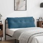 vidaXL Μαξιλάρι Πλάτης Μπλε 120 x 50 cm Υφασμάτινο Κορντουρά