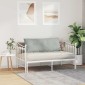 vidaXL Μαξιλάρι Πλάτης Ανοιχτό γκρι 120 x 50 cm Υφασμάτινο Κορντουρά