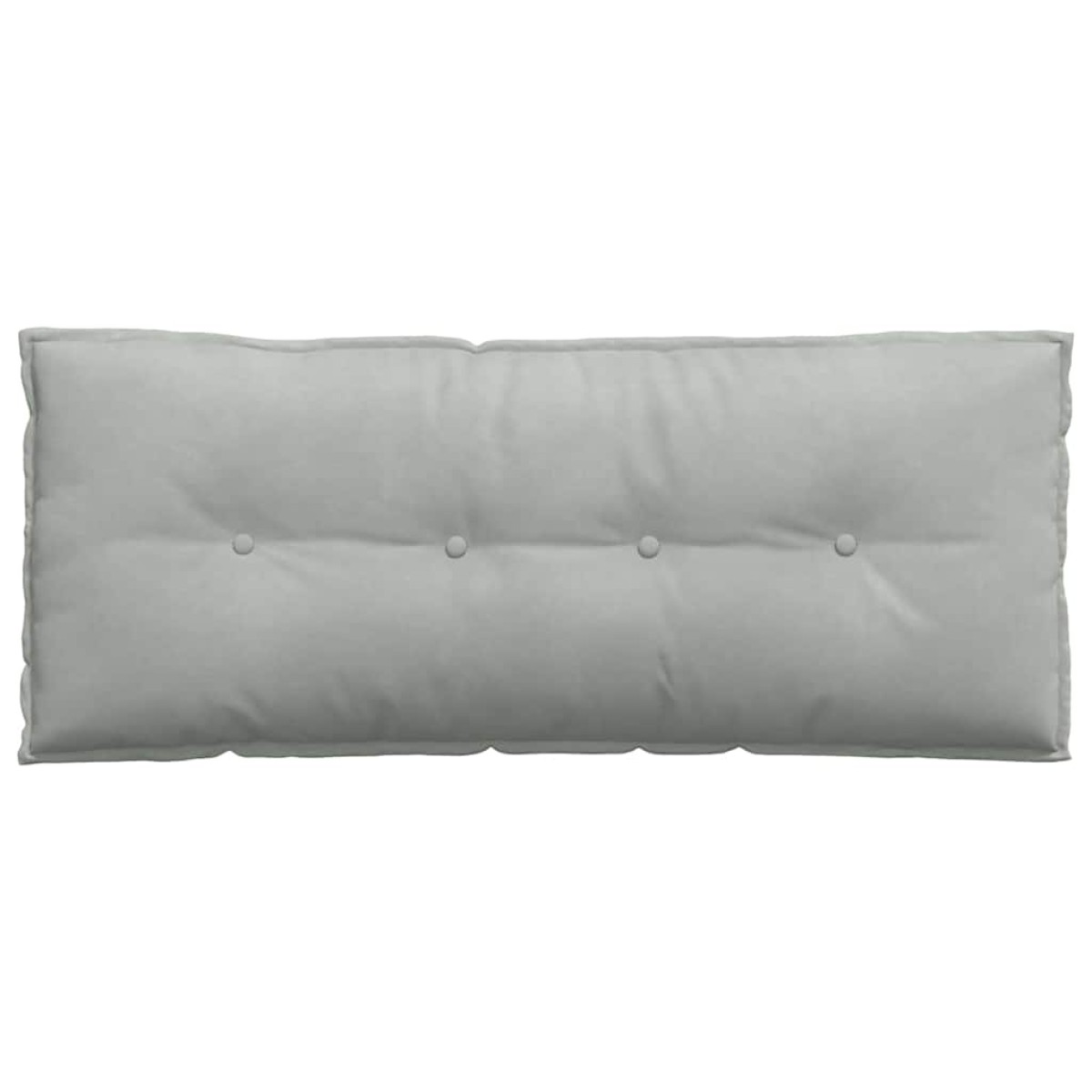 vidaXL Μαξιλάρι Πλάτης Ανοιχτό γκρι 120 x 50 cm Υφασμάτινο Κορντουρά