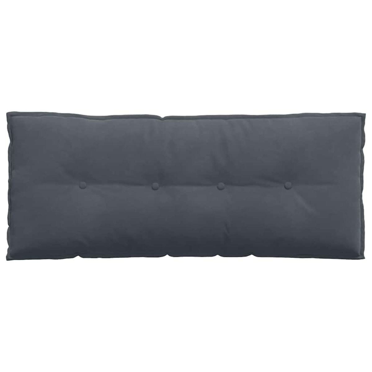 vidaXL Μαξιλάρι Πλάτης Σκούρο Γκρι 120 x 50 cm Υφασμάτινο Κορντουρά