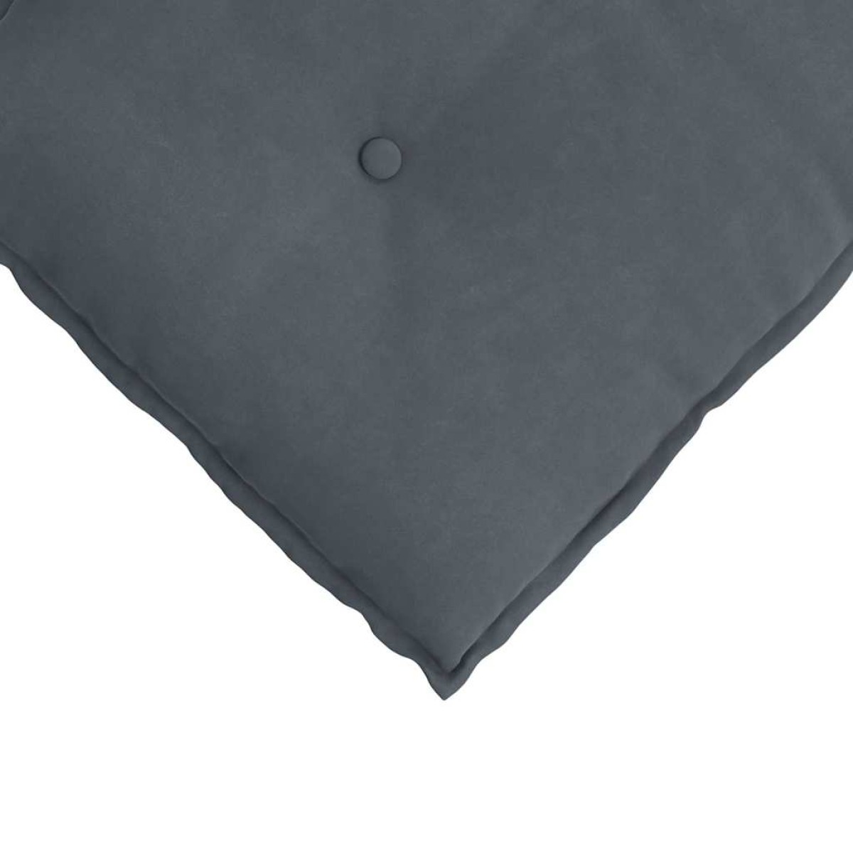 vidaXL Μαξιλάρι Πλάτης Σκούρο Γκρι 120 x 50 cm Υφασμάτινο Κορντουρά