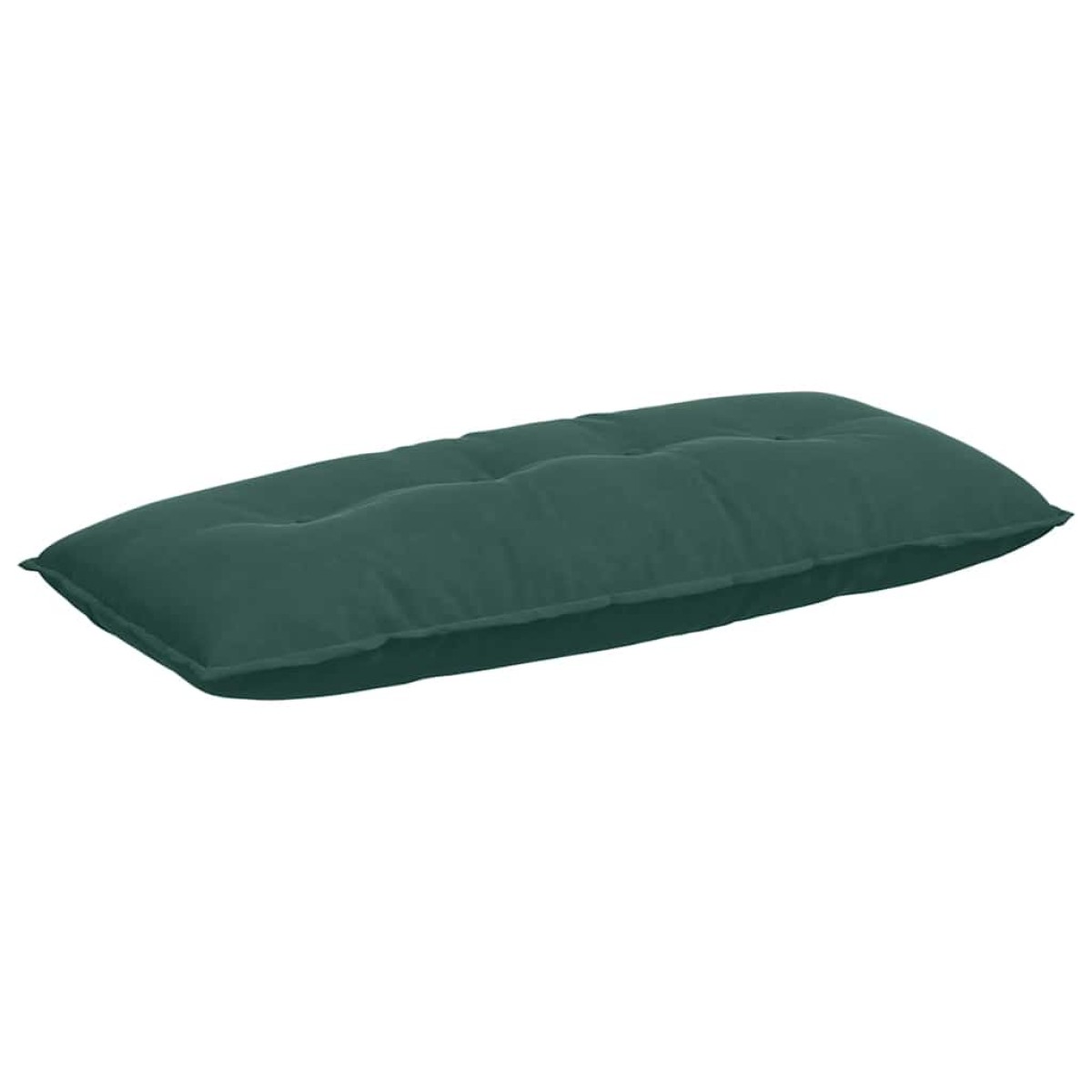vidaXL Μαξιλάρι Πλάτης Σκούρο Πράσινο 120 x 50 cm Υφασμάτινο Κορντουρά