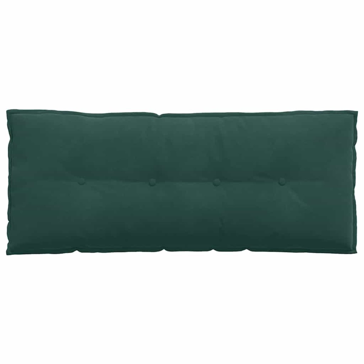 vidaXL Μαξιλάρι Πλάτης Σκούρο Πράσινο 120 x 50 cm Υφασμάτινο Κορντουρά