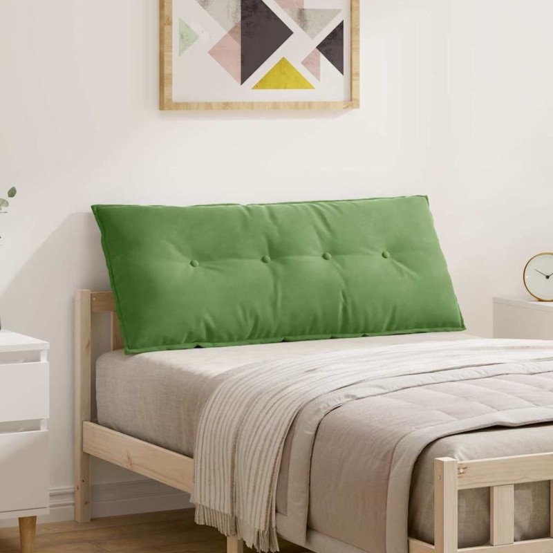 vidaXL Μαξιλάρι Πλάτης Ανοιχτό Πράσινο 120 x 50 cm