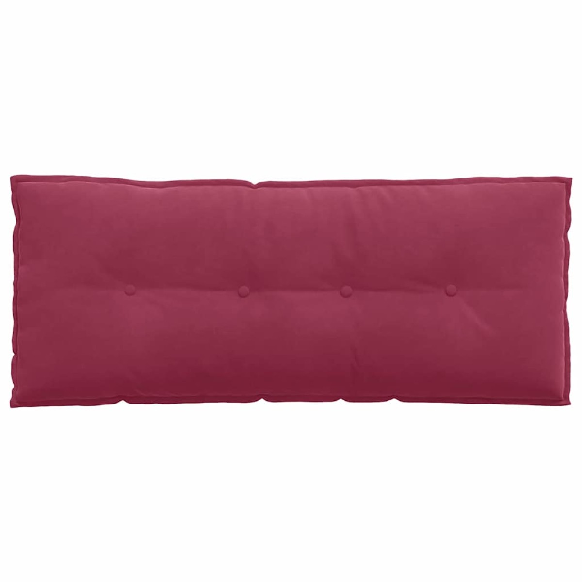 vidaXL Μαξιλάρι Πλάτης Κόκκινο 120 x 50 cm Υφασμάτινο Κορντουρά