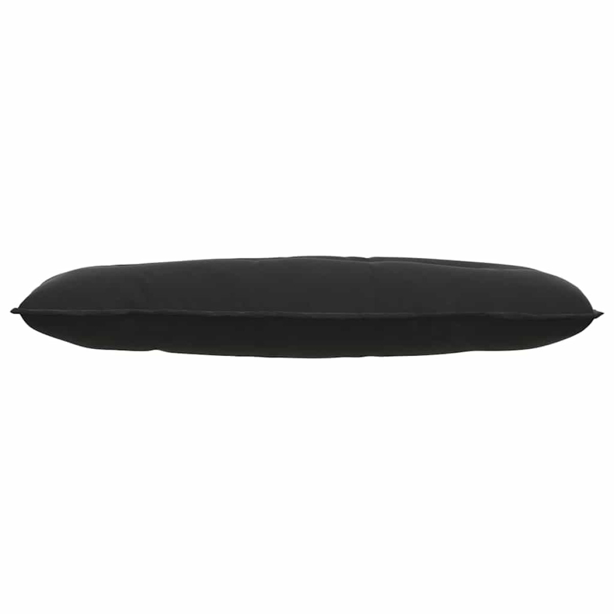 vidaXL Μαξιλάρι Πλάτης Μαύρο 120 x 50 cm Υφασμάτινο Κορντουρά