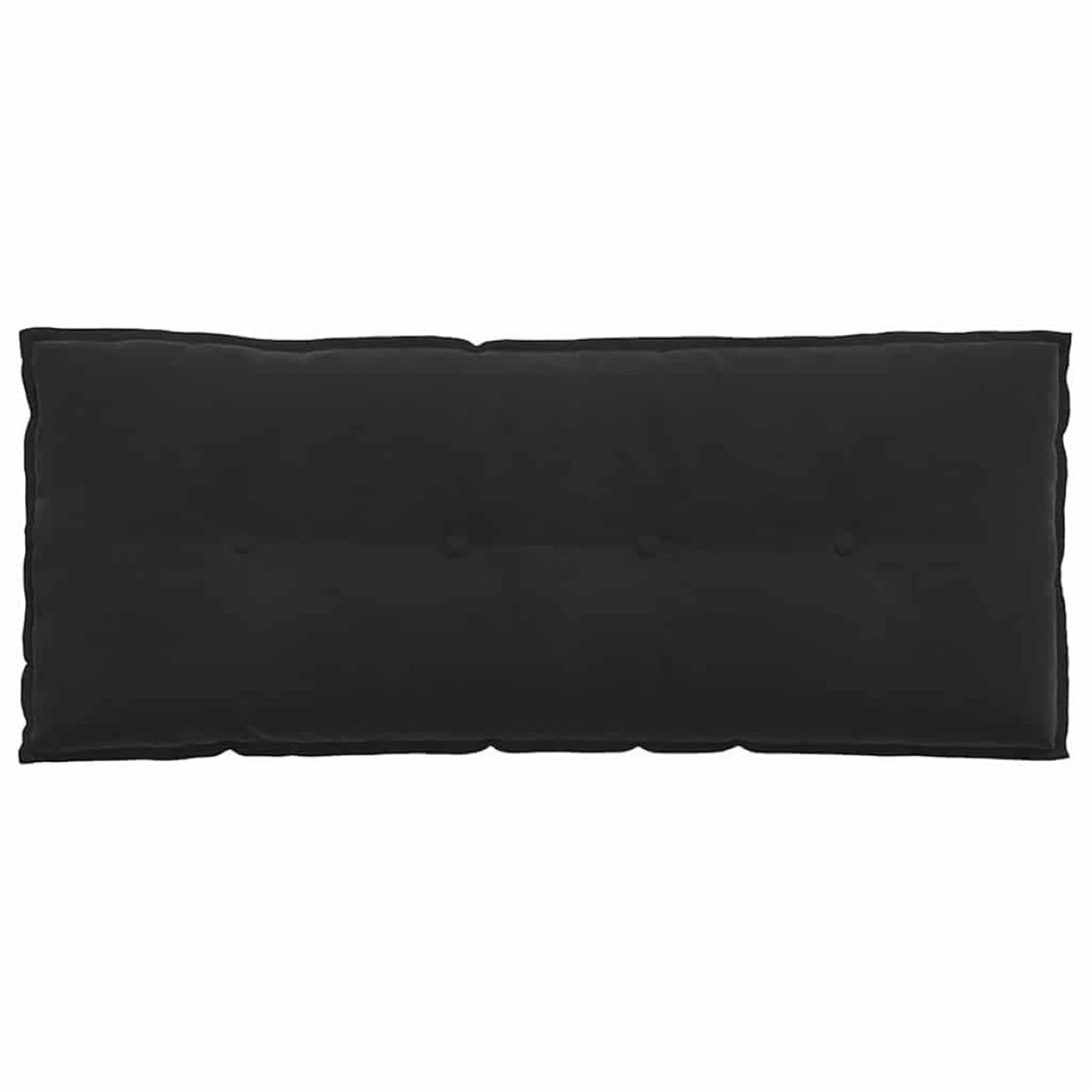 vidaXL Μαξιλάρι Πλάτης Μαύρο 120 x 50 cm Υφασμάτινο Κορντουρά