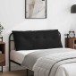 vidaXL Μαξιλάρι Πλάτης Μαύρο 120 x 50 cm Υφασμάτινο Κορντουρά