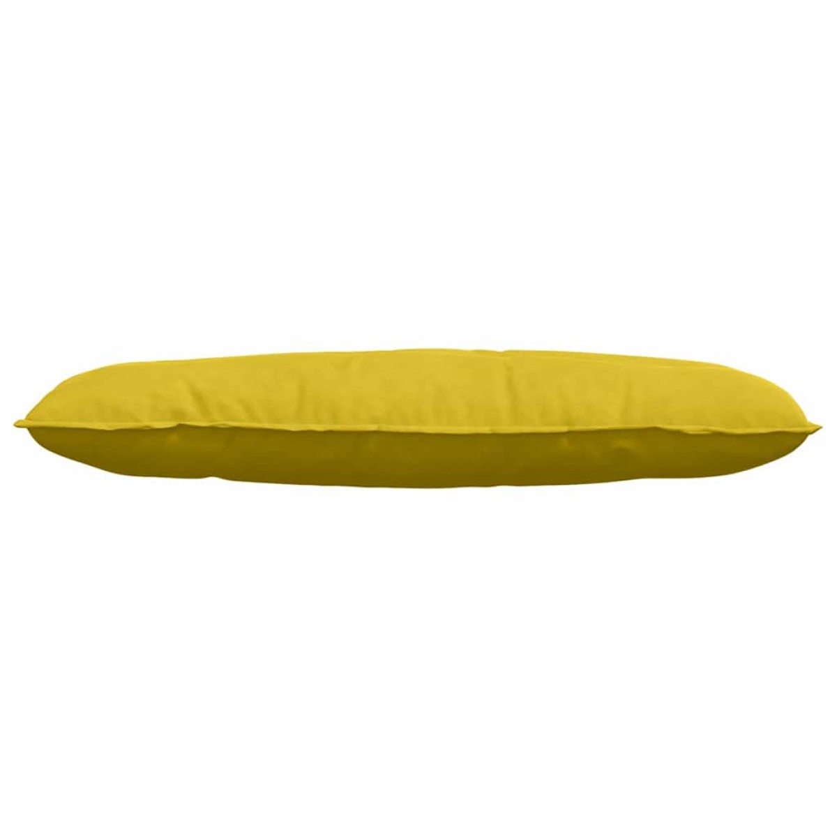 vidaXL Μαξιλάρι Πλάτης Κίτρινο 120 x 50 cm Υφασμάτινο Κορντουρά