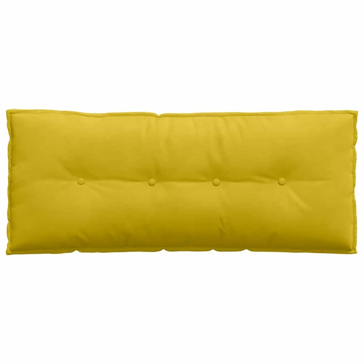 vidaXL Μαξιλάρι Πλάτης Κίτρινο 120 x 50 cm Υφασμάτινο Κορντουρά