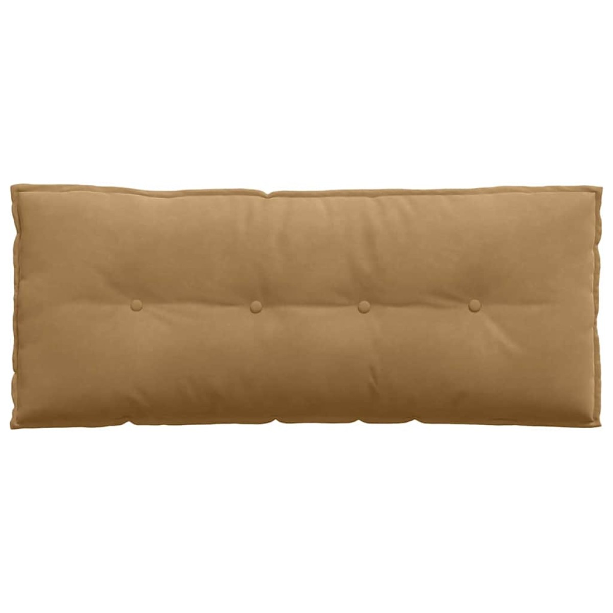 vidaXL Μαξιλάρι Πλάτης Καφέ 120 x 50 cm Υφασμάτινο Κορντουρά