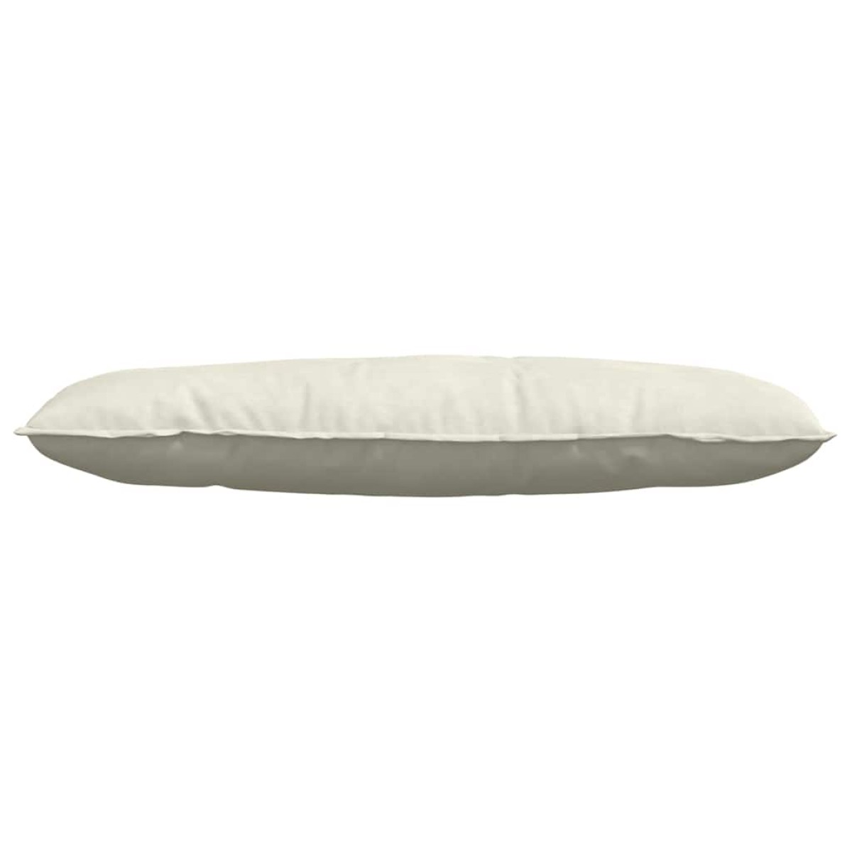 vidaXL Μαξιλάρι Πλάτης Κρεμ 120 x 50 cm Υφασμάτινο Κορντουρά