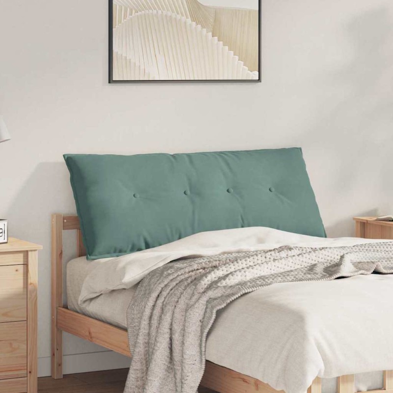 vidaXL Μαξιλάρι Πλάτης Θαλασσί 120 x 50 cm Υφασμάτινο Κορντουρά