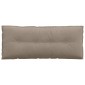 vidaXL Μαξιλάρι Πλάτης Taupe 120 x 50 cm Ύφασμα Μικροΐνας