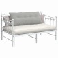 vidaXL Μαξιλάρι Πλάτης Ανοιχτό γκρι 120 x 50 cm Ύφασμα Μικροΐνας