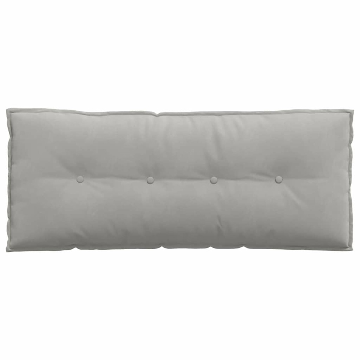 vidaXL Μαξιλάρι Πλάτης Ανοιχτό γκρι 120 x 50 cm Ύφασμα Μικροΐνας