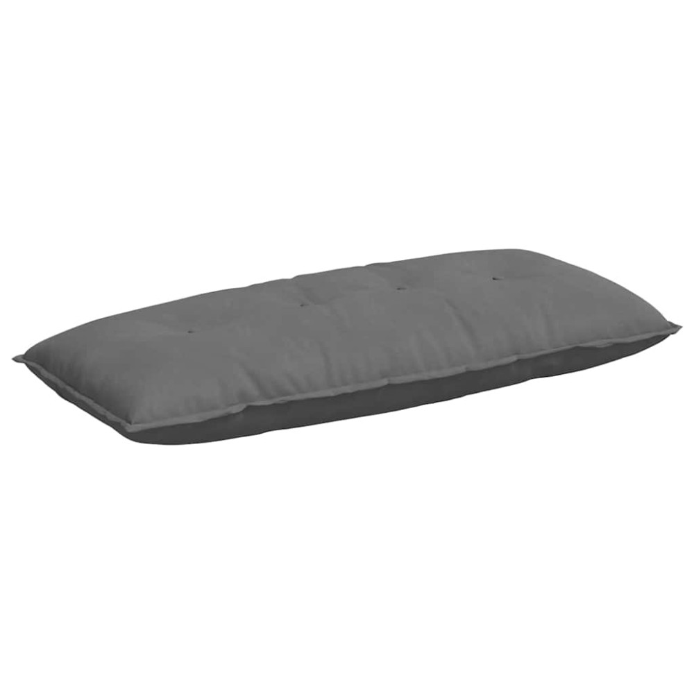 vidaXL Μαξιλάρι Πλάτης Σκούρο Γκρι 120 x 50 cm Ύφασμα Μικροΐνας