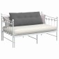 vidaXL Μαξιλάρι Πλάτης Σκούρο Γκρι 120 x 50 cm Ύφασμα Μικροΐνας