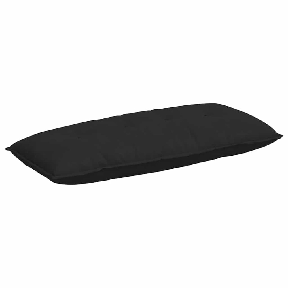 vidaXL Μαξιλάρι Πλάτης Μαύρο 120 x 50 cm Ύφασμα Μικροΐνας
