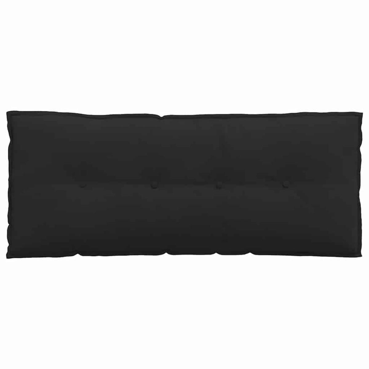 vidaXL Μαξιλάρι Πλάτης Μαύρο 120 x 50 cm Ύφασμα Μικροΐνας