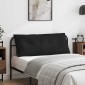 vidaXL Μαξιλάρι Πλάτης Μαύρο 120 x 50 cm Ύφασμα Μικροΐνας